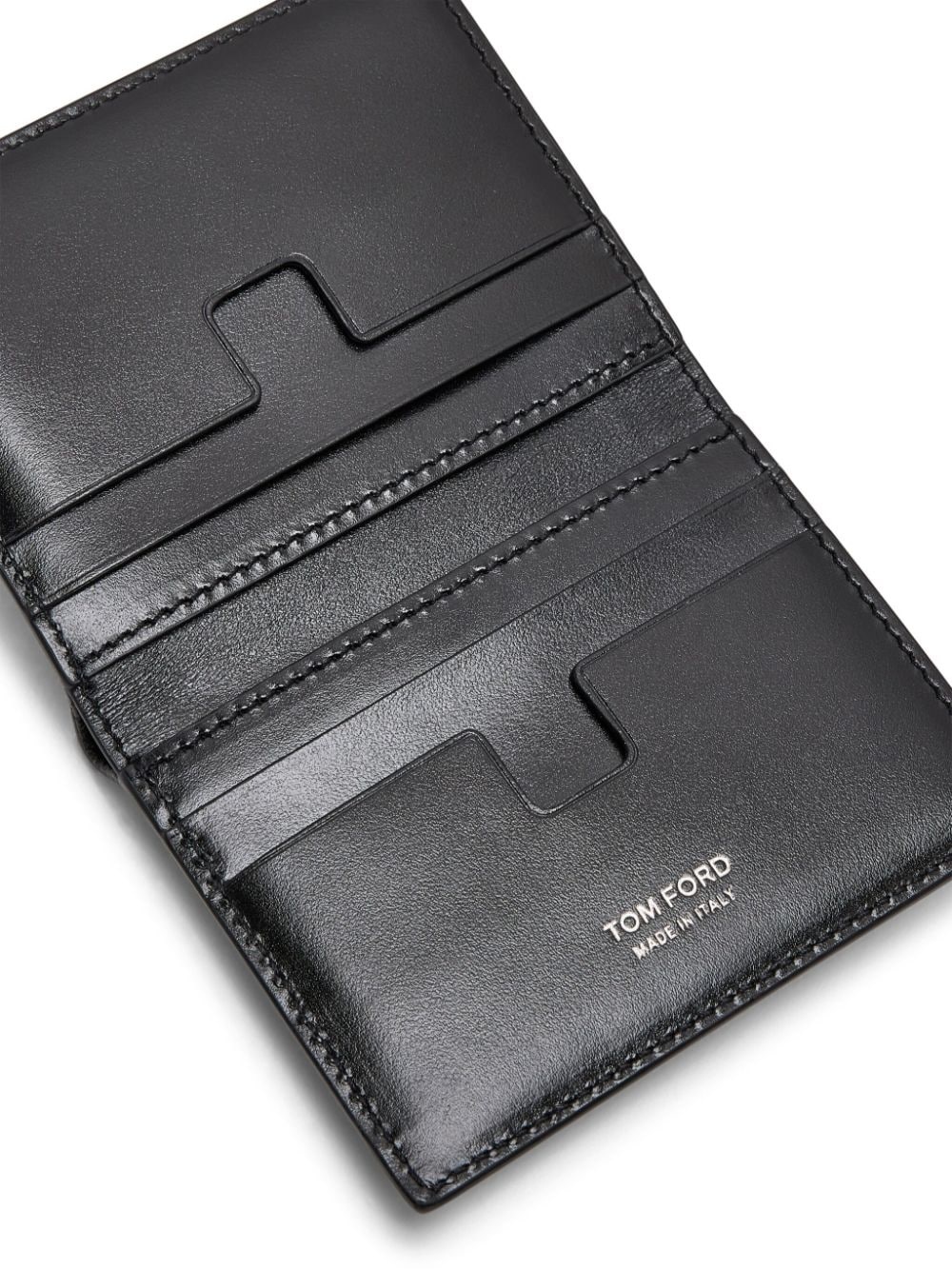 bi-fold leather cardholder - 4