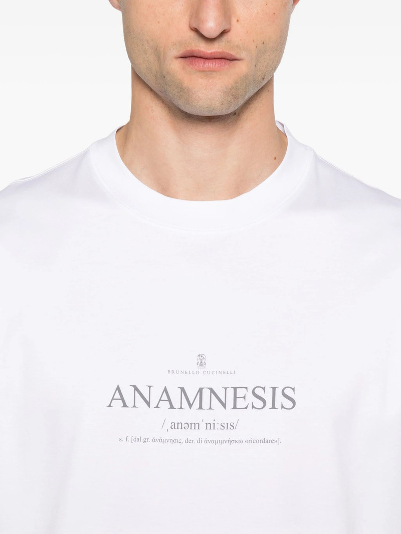 Brunello Cucinelli Brunello Cucinelli Logo-print T-shirt outlook