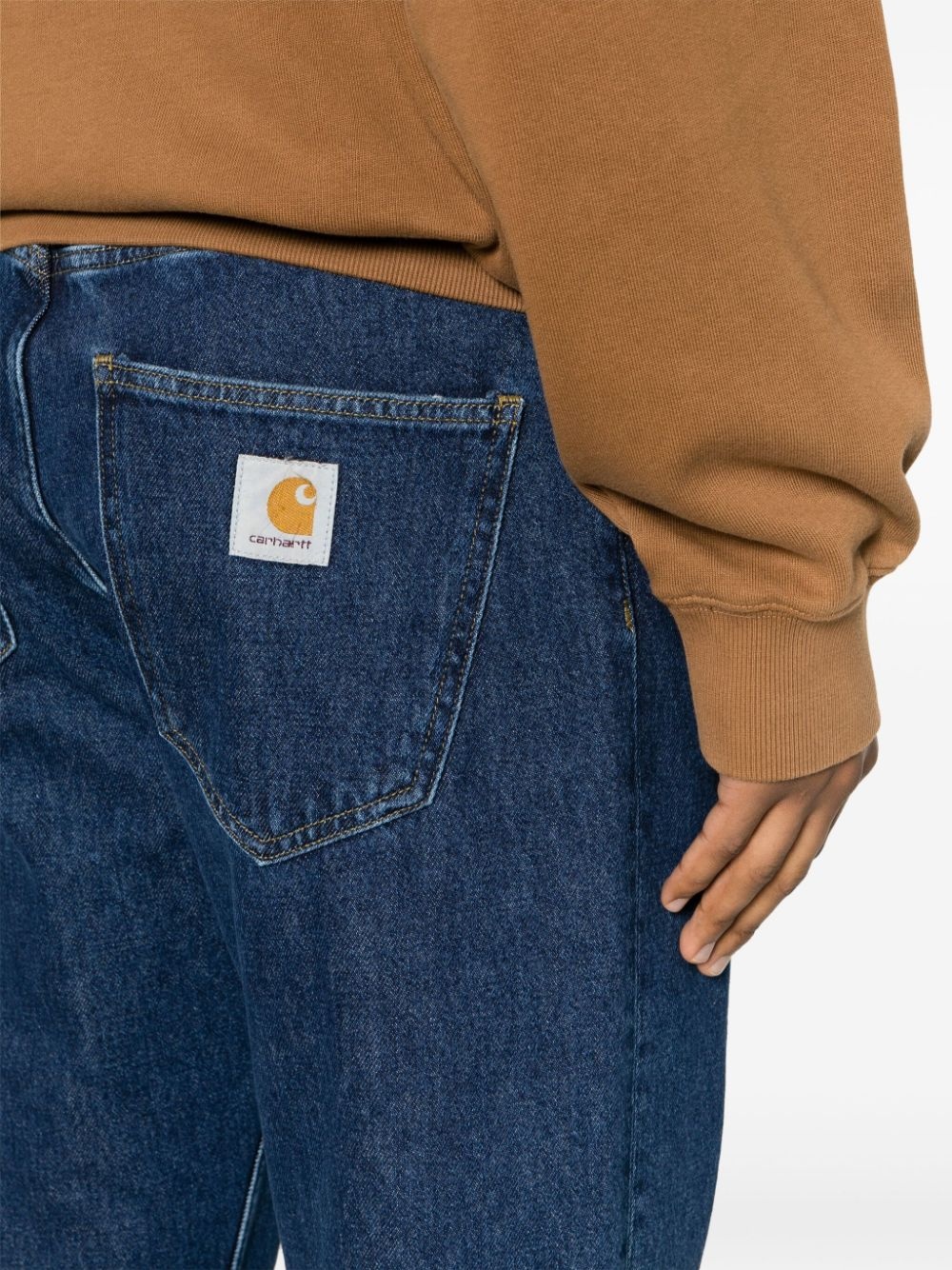 mid-rise straight-leg jeans - 5