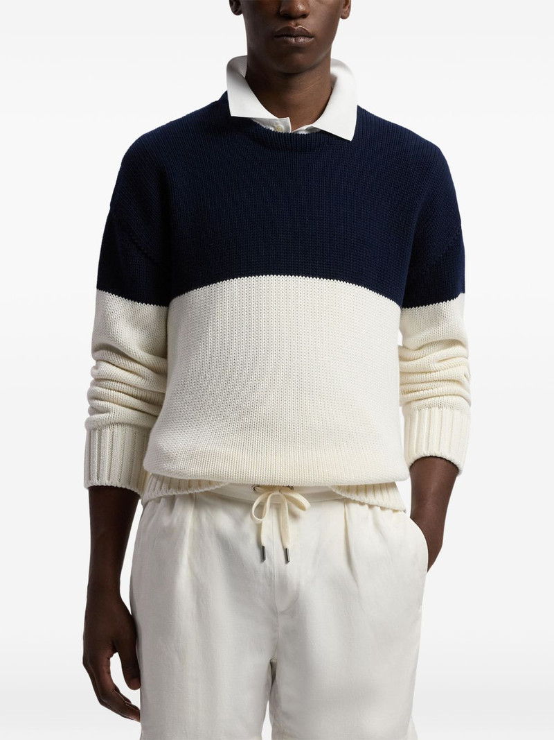 colourblock crew neck sweater 3