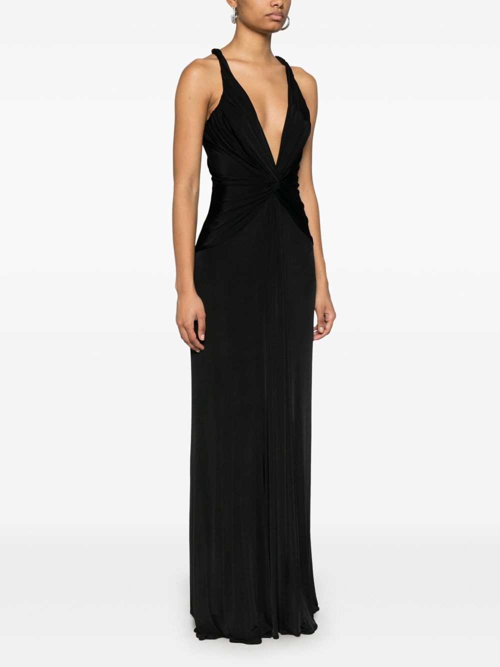 twist-detailing maxi dress - 3