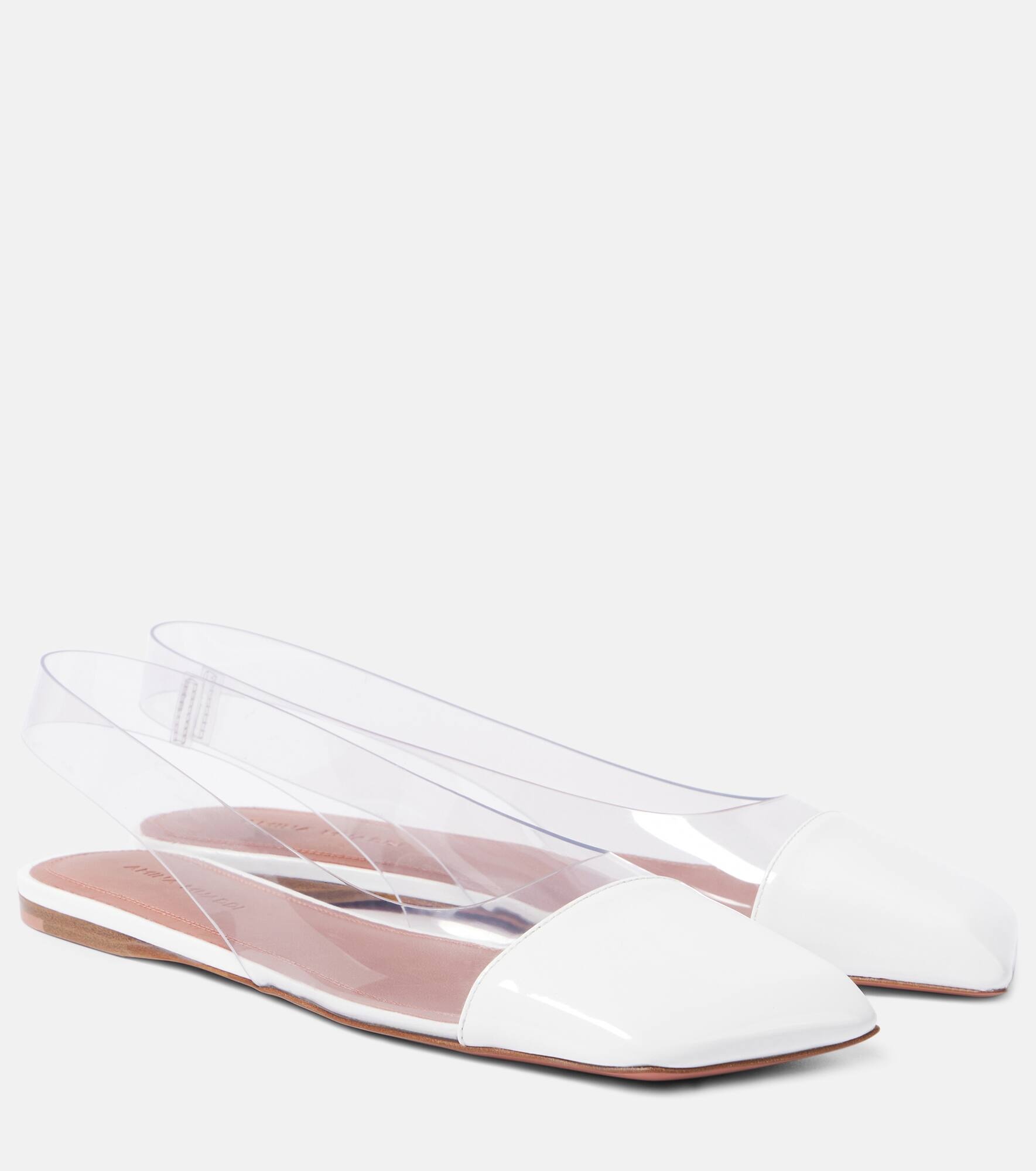 Ane Glass PVC slingback flats - 1