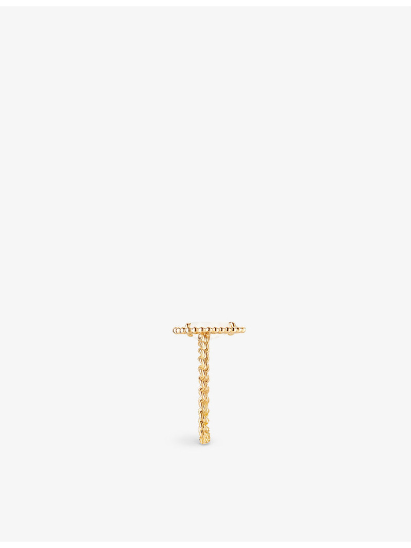 Boucheron Serpent Bohème yellow-gold and mother-of-pearl ring outlook
