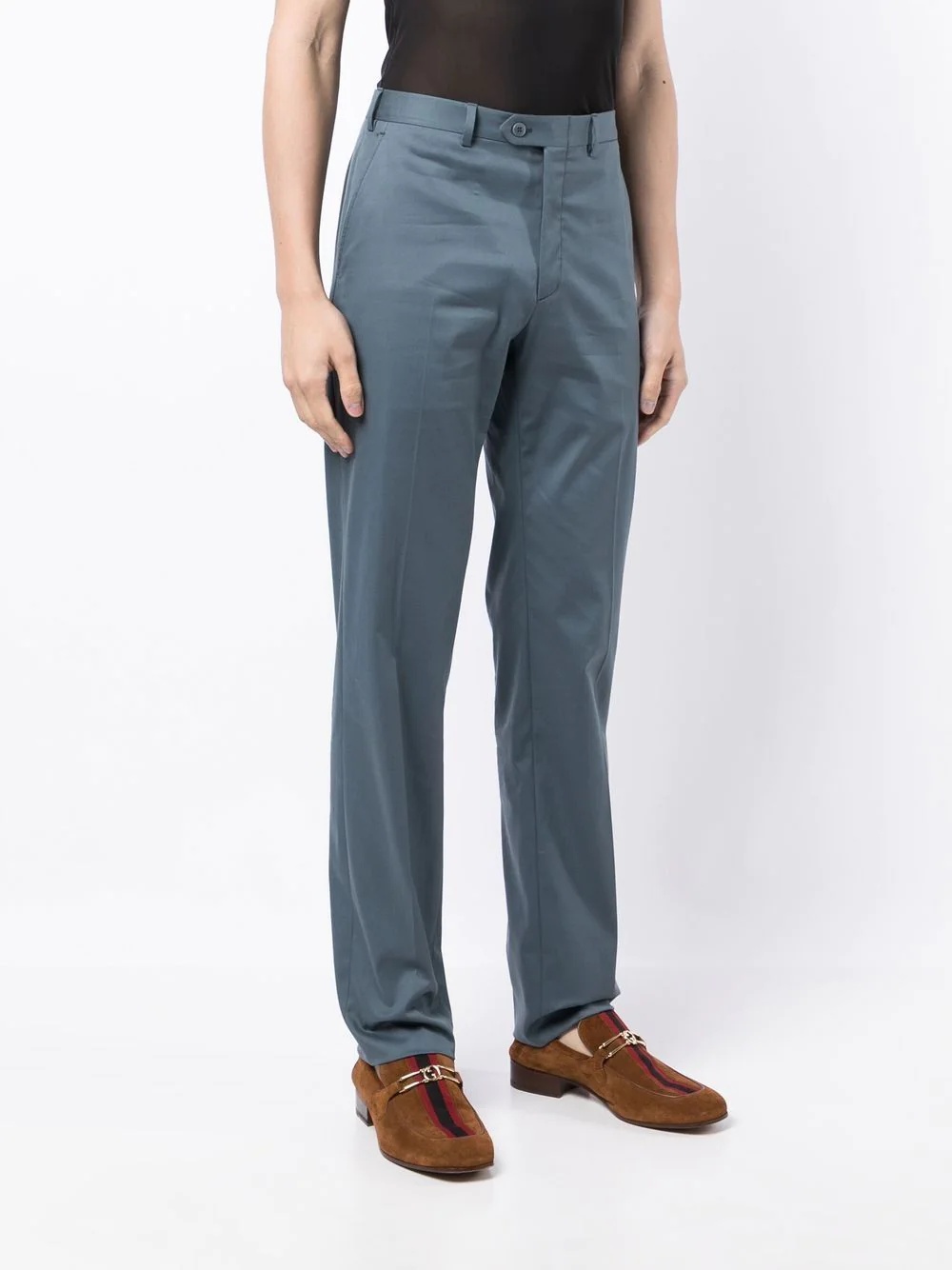 straight leg chino trousers - 3