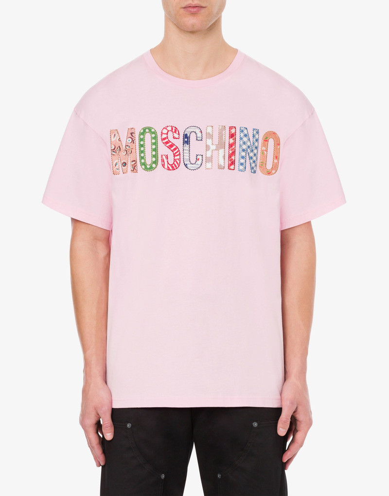 Moschino MOSCHINO QUILT LOGO ORGANIC JERSEY T-SHIRT outlook