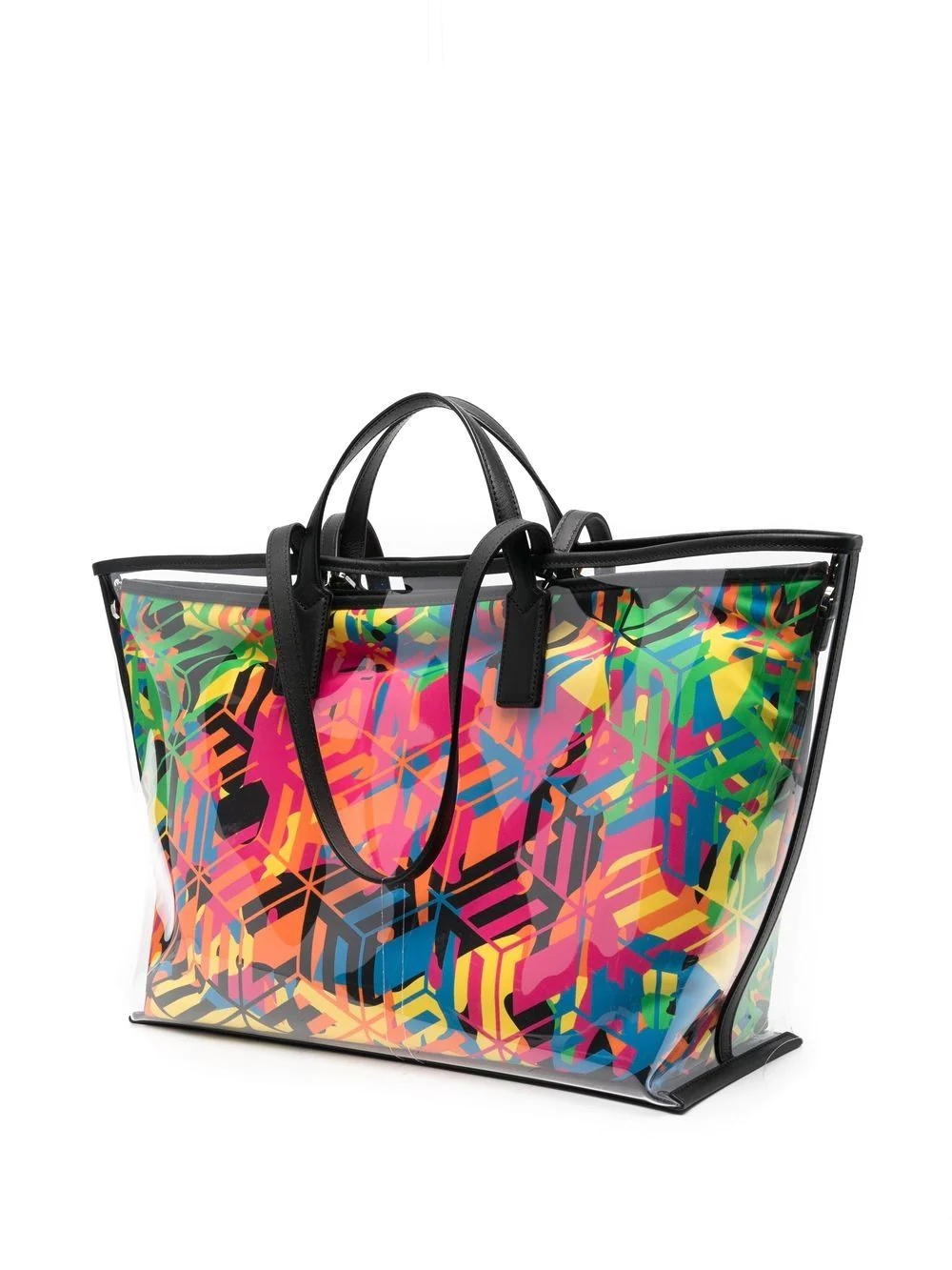 cubic-logo camo shopper-tote - 3