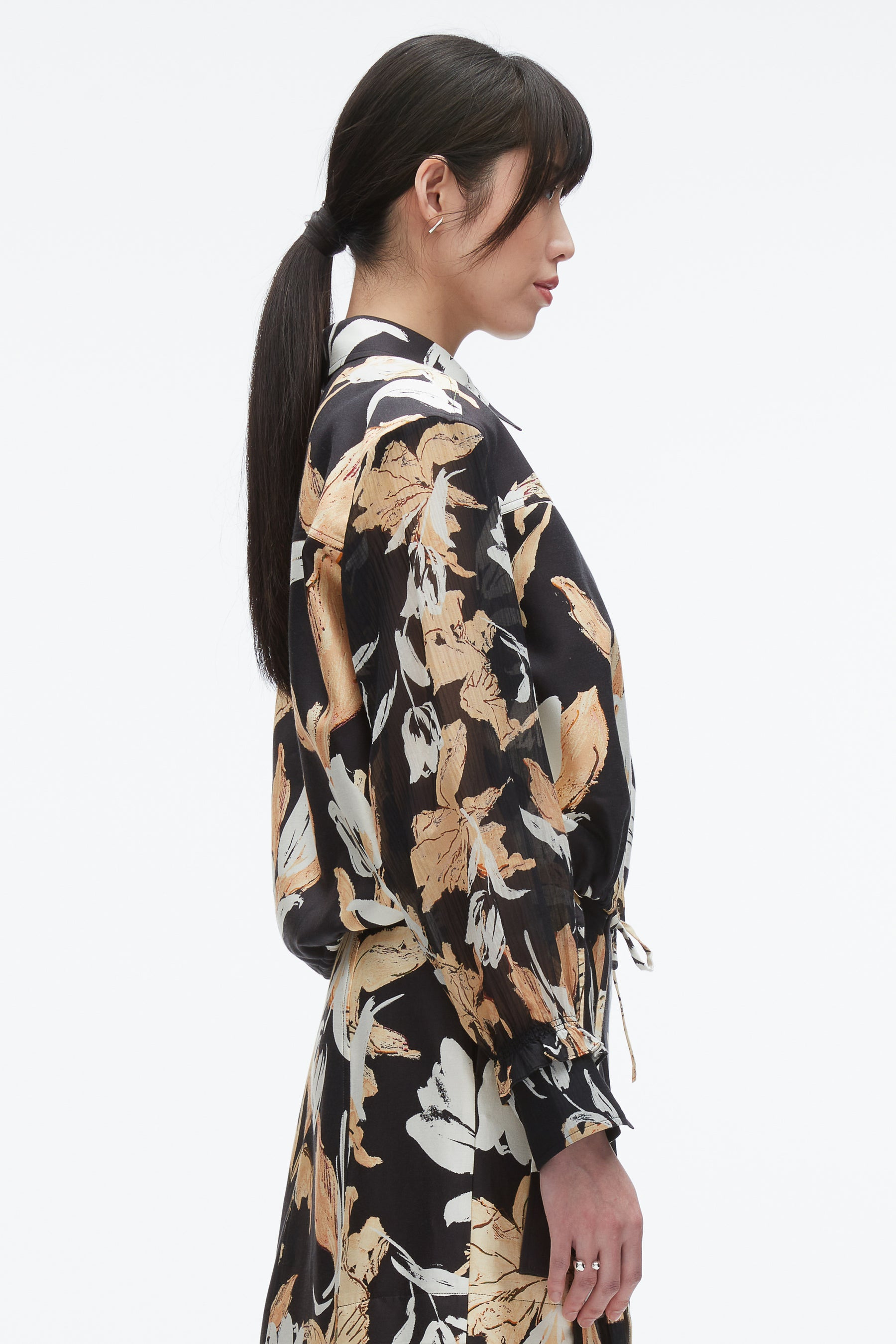 Joyful Tulip Cropped Shirt Jacket - 4