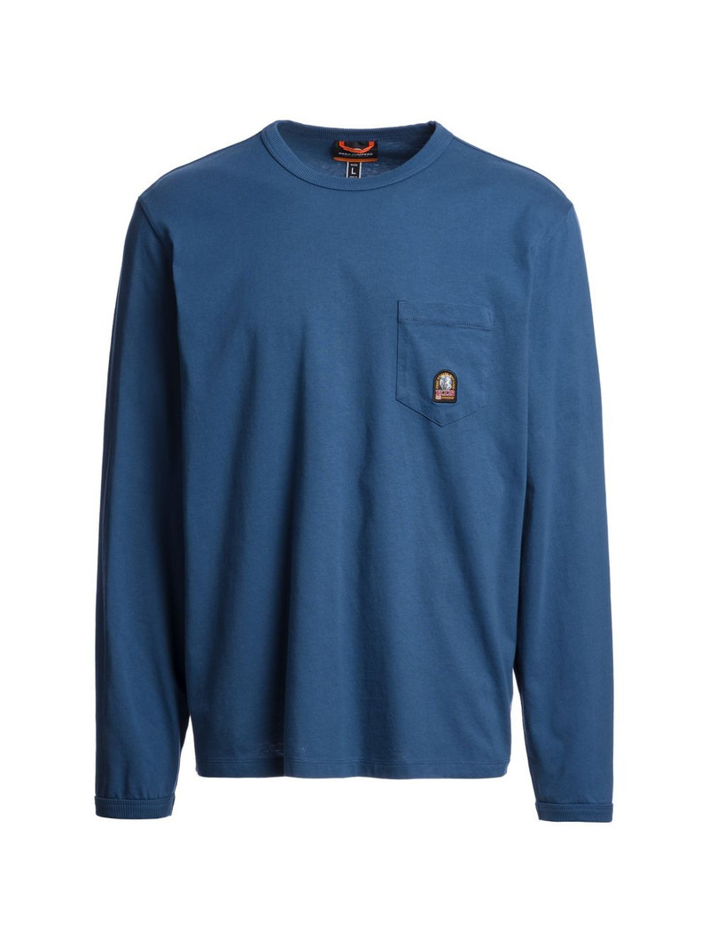 chest-pocket long-sleeve T-shirt 1