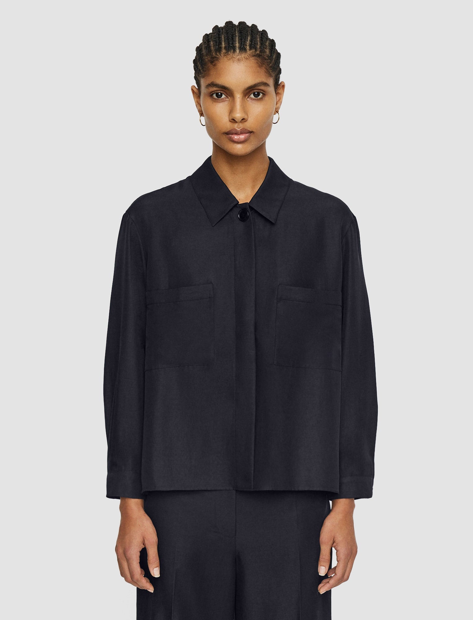 Soft Cotton Silk Satie Blouse - 3