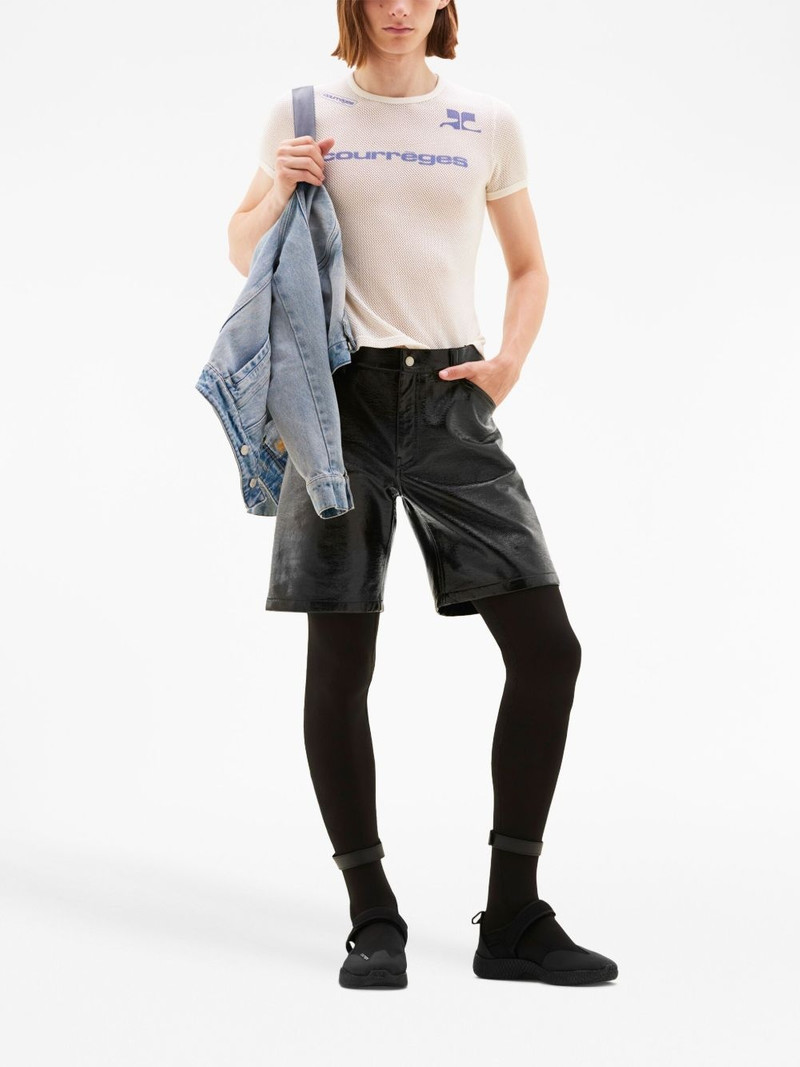 courrèges vinyl bermuda shorts outlook