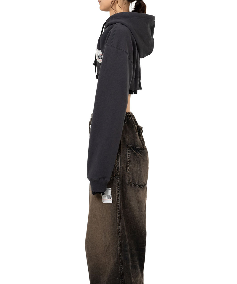 Layered Cropped Zip-up Hoodie 4