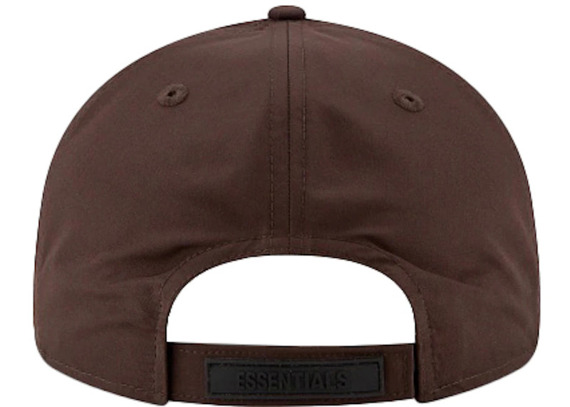 ESSENTIALS Fear of God Essentials New Era Retro Crown 9Fifty A-Frame Hat Walnut outlook
