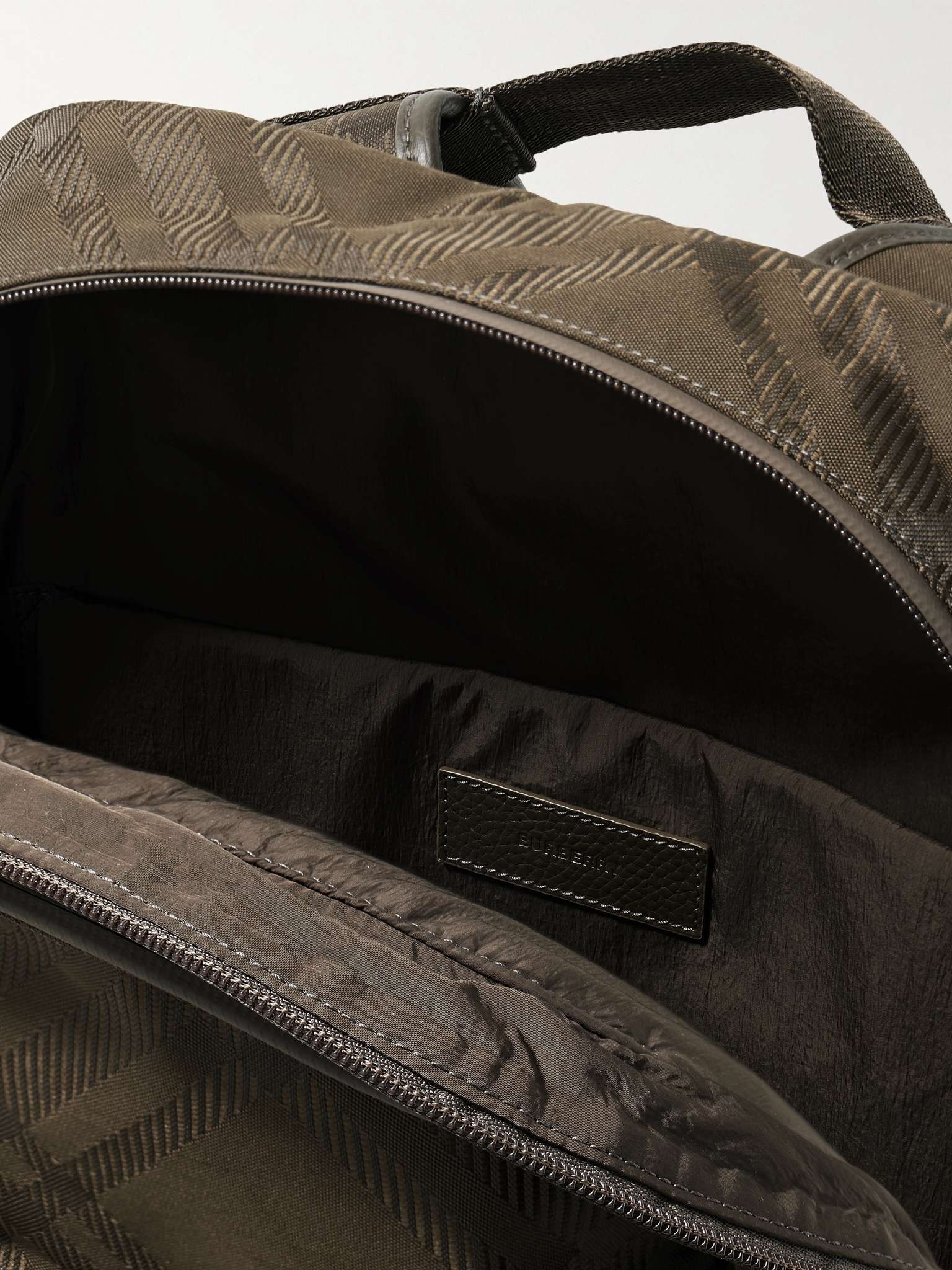 Checked Jacquard Backpack - 3