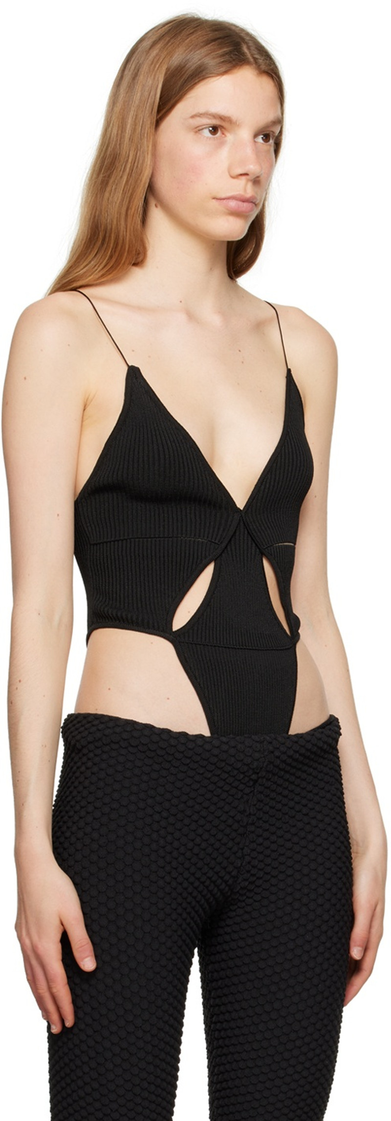 BEVZA Black Triangle Bodysuit outlook