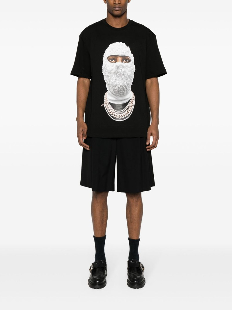 ih nom uh nit face-print cotton T-shirt outlook