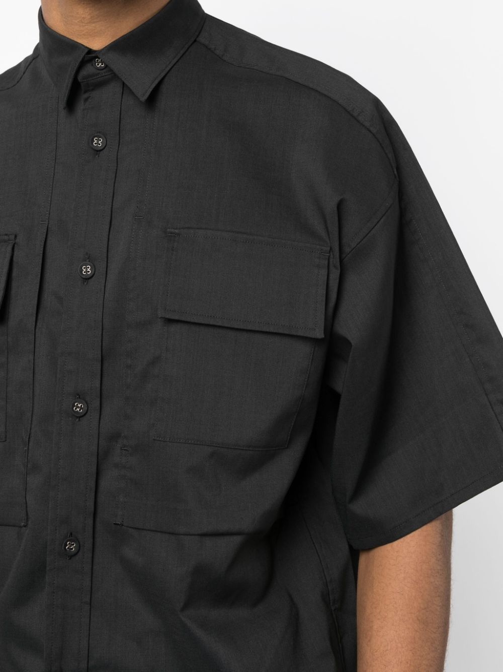 chest-pockets button-up shirt - 5