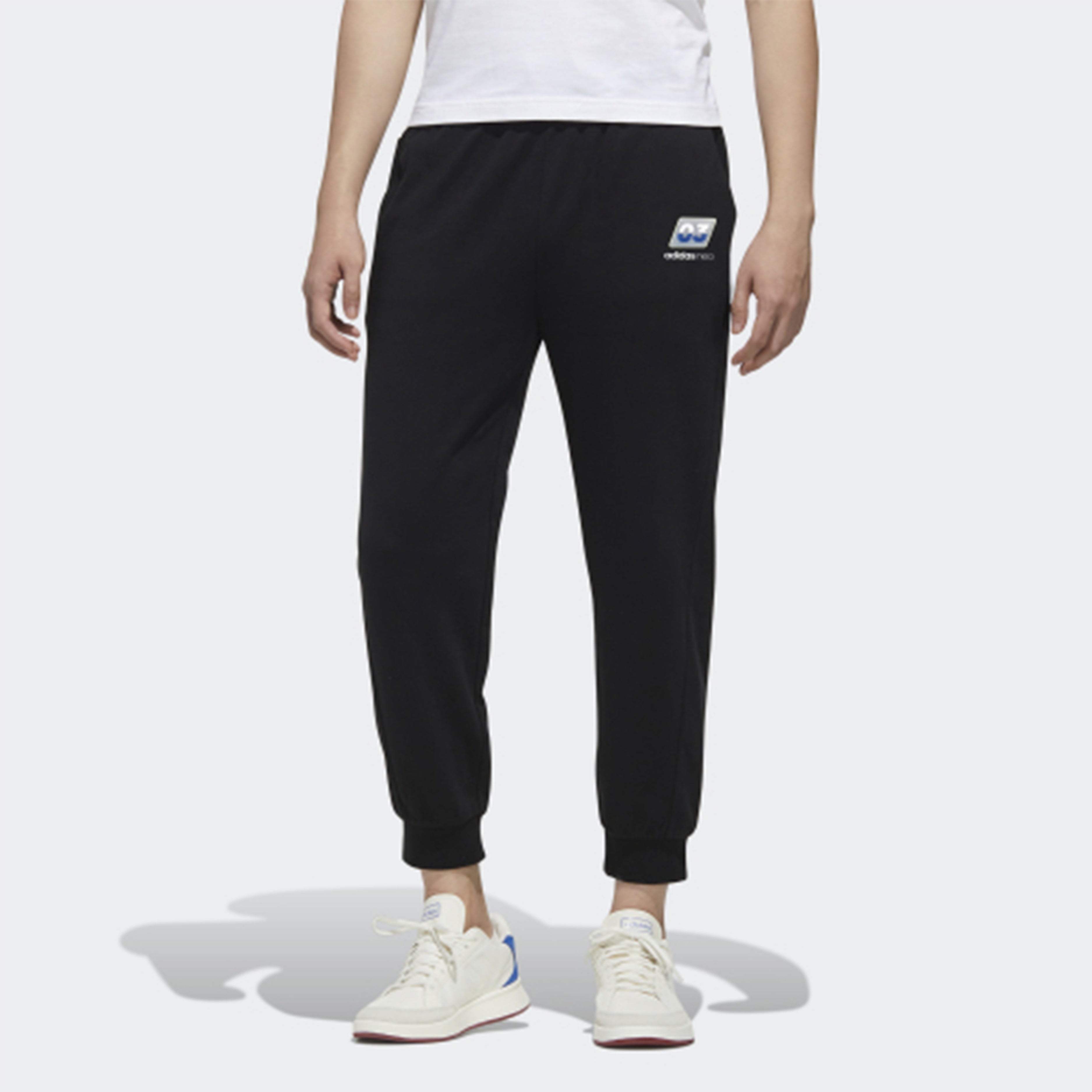 Men's adidas neo FAVES TP Sports Pants/Trousers/Joggers Black FP7332 - 3