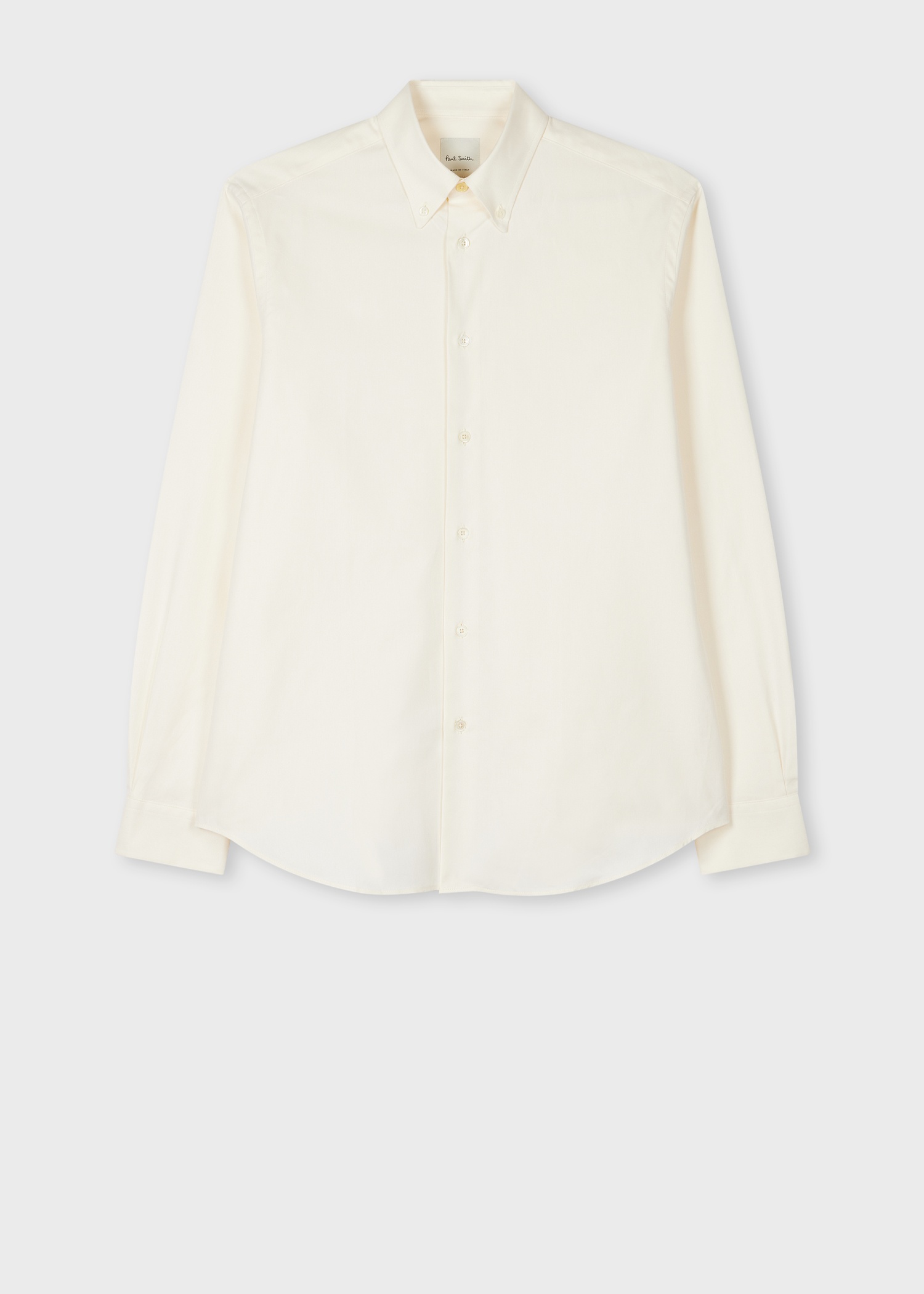 Classic-Fit Cream Oxford Cotton Button-Down Shirt - 1