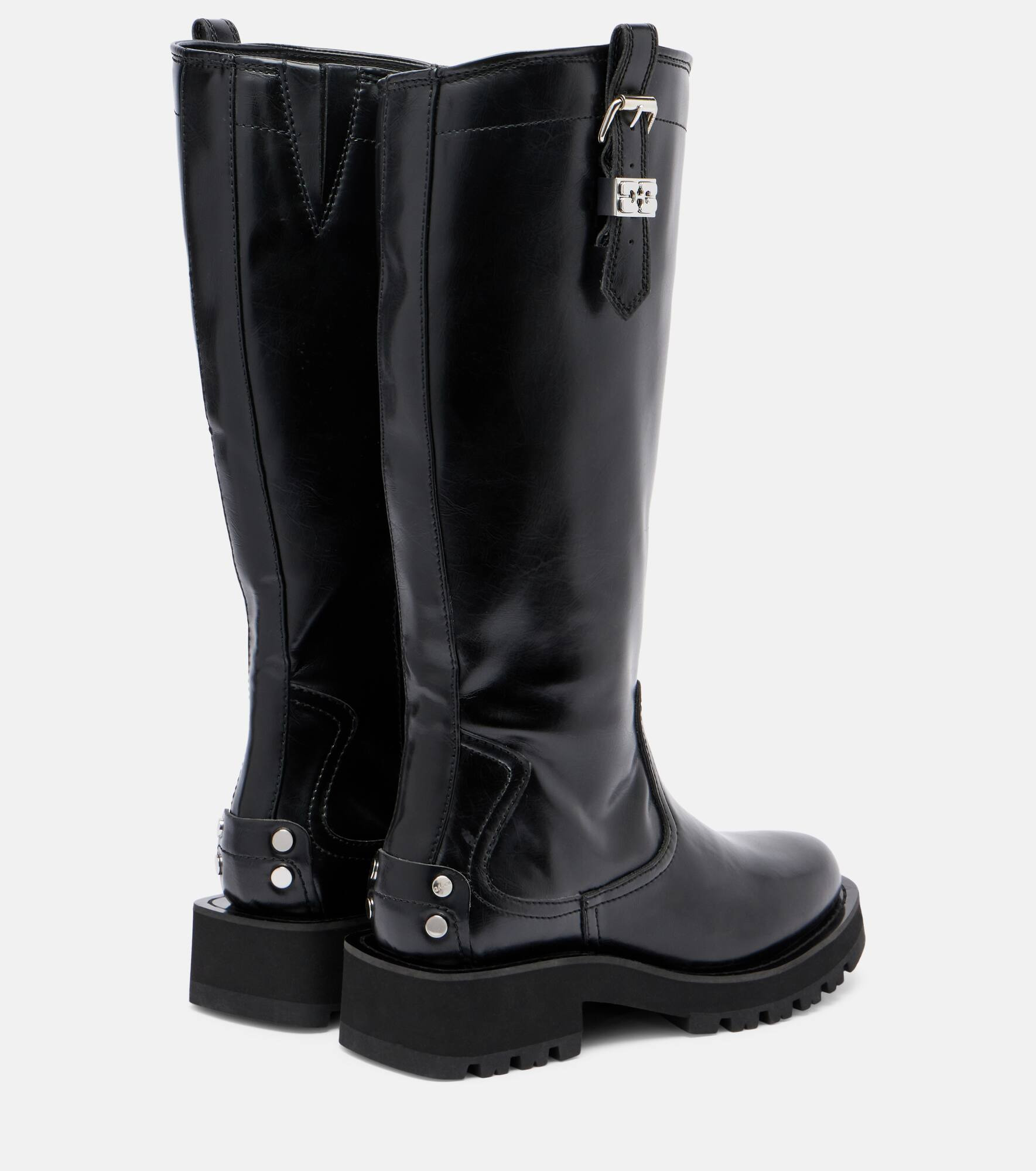 Studs knee-high boots - 2