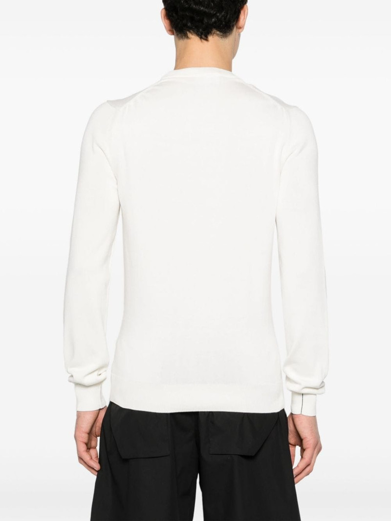 logo-patch ribbed-knit jumper 4