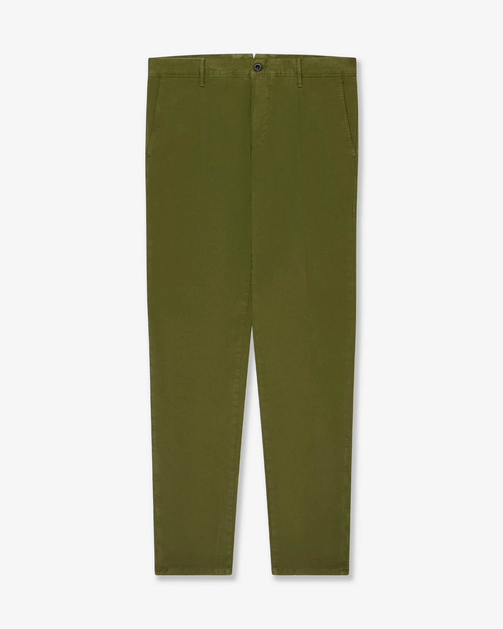Slim fit organic cotton twill trousers - 1