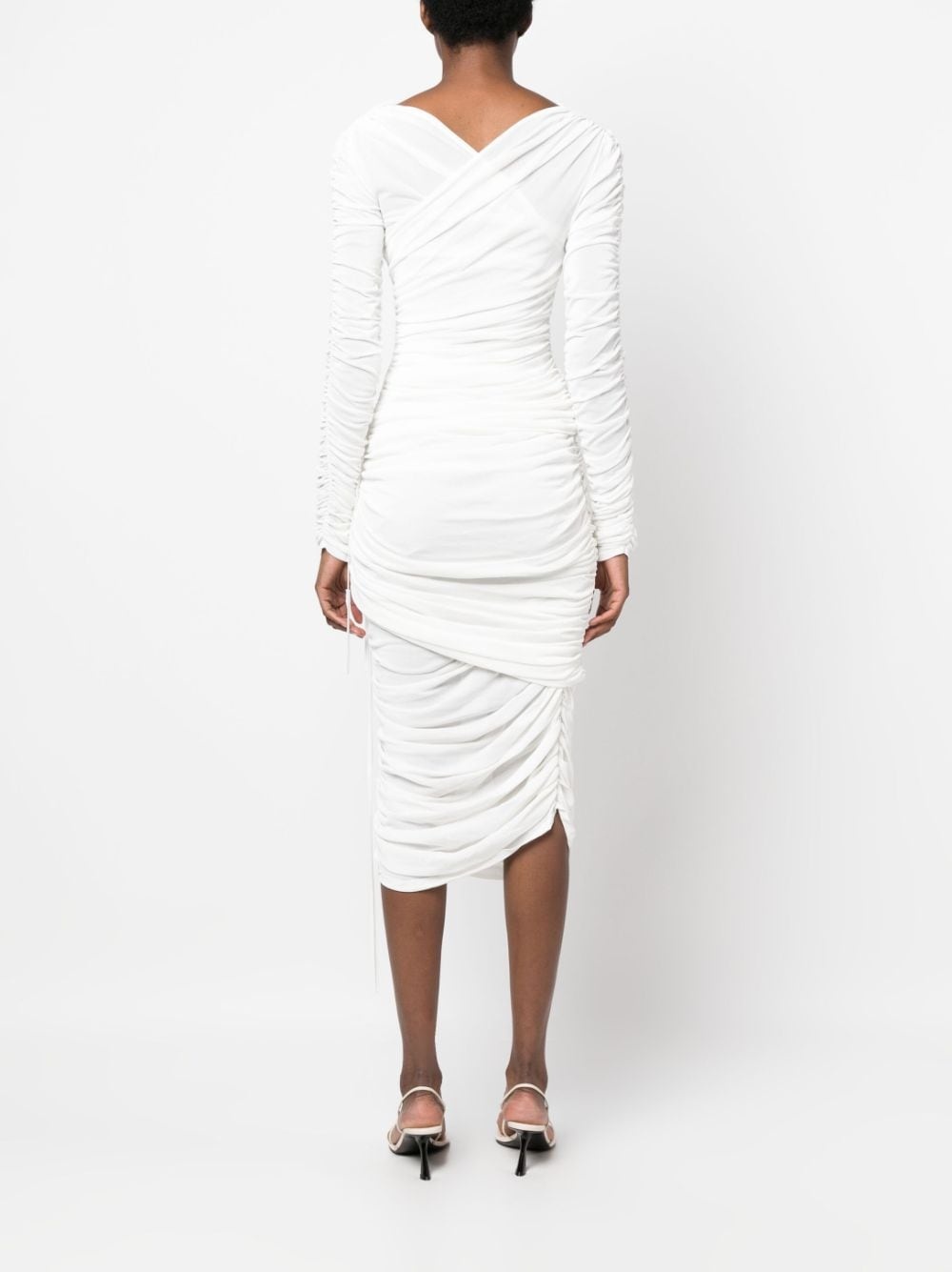 The Arabella ruched midi dress - 4