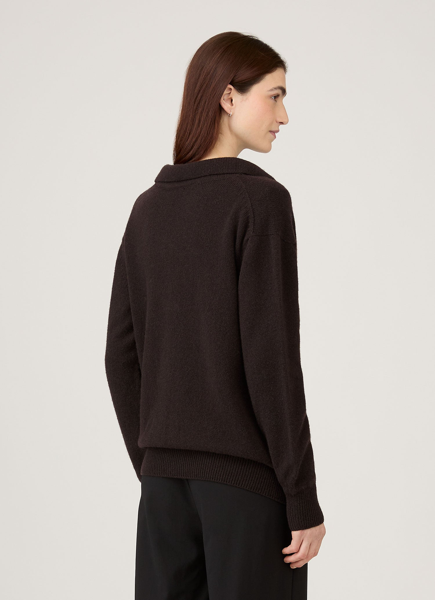 Lambswool Polo Neck Jumper - 3