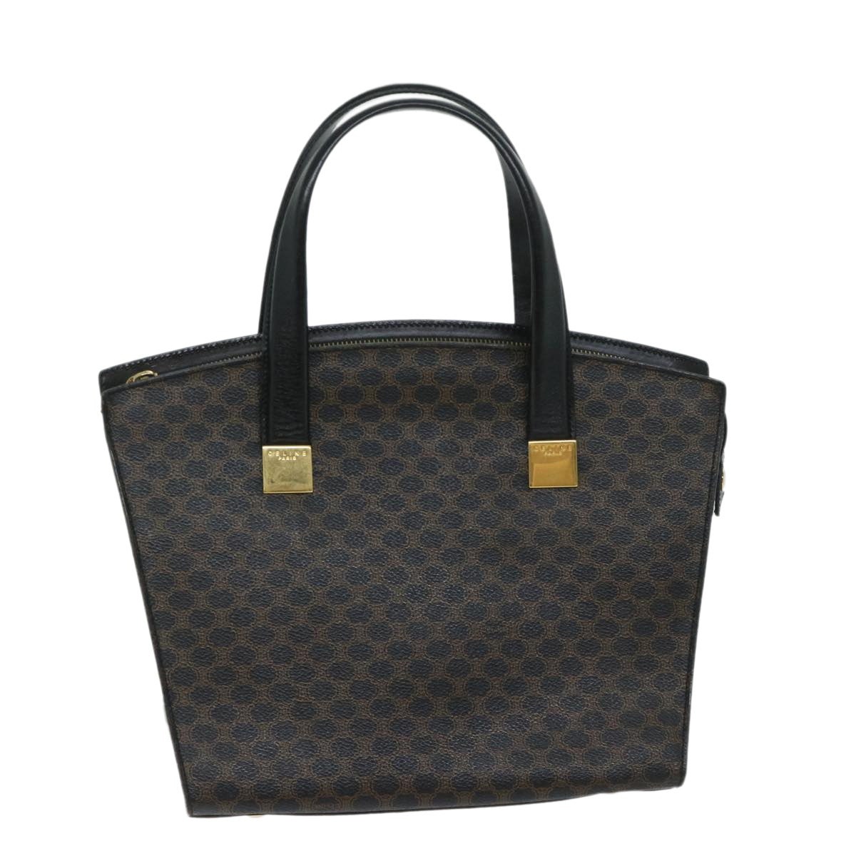 CELINE Macadam Canvas Hand Bag Pvc Black - 13