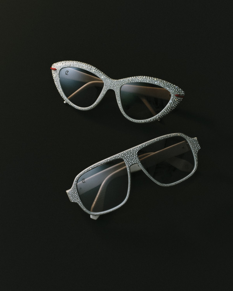 Christian Louboutin Diamond Roller 57mm Square Sunglasses outlook