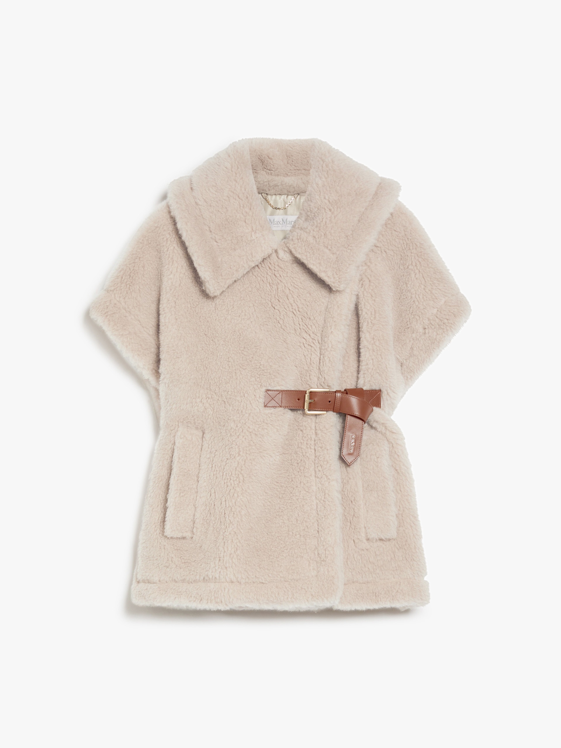 NEWABAVO1 Cape in alpaca and wool Teddy fabric - 1