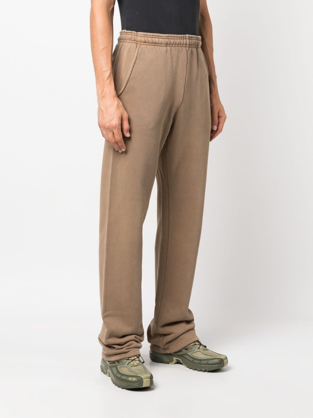 wide-leg organic cotton track pants - 4