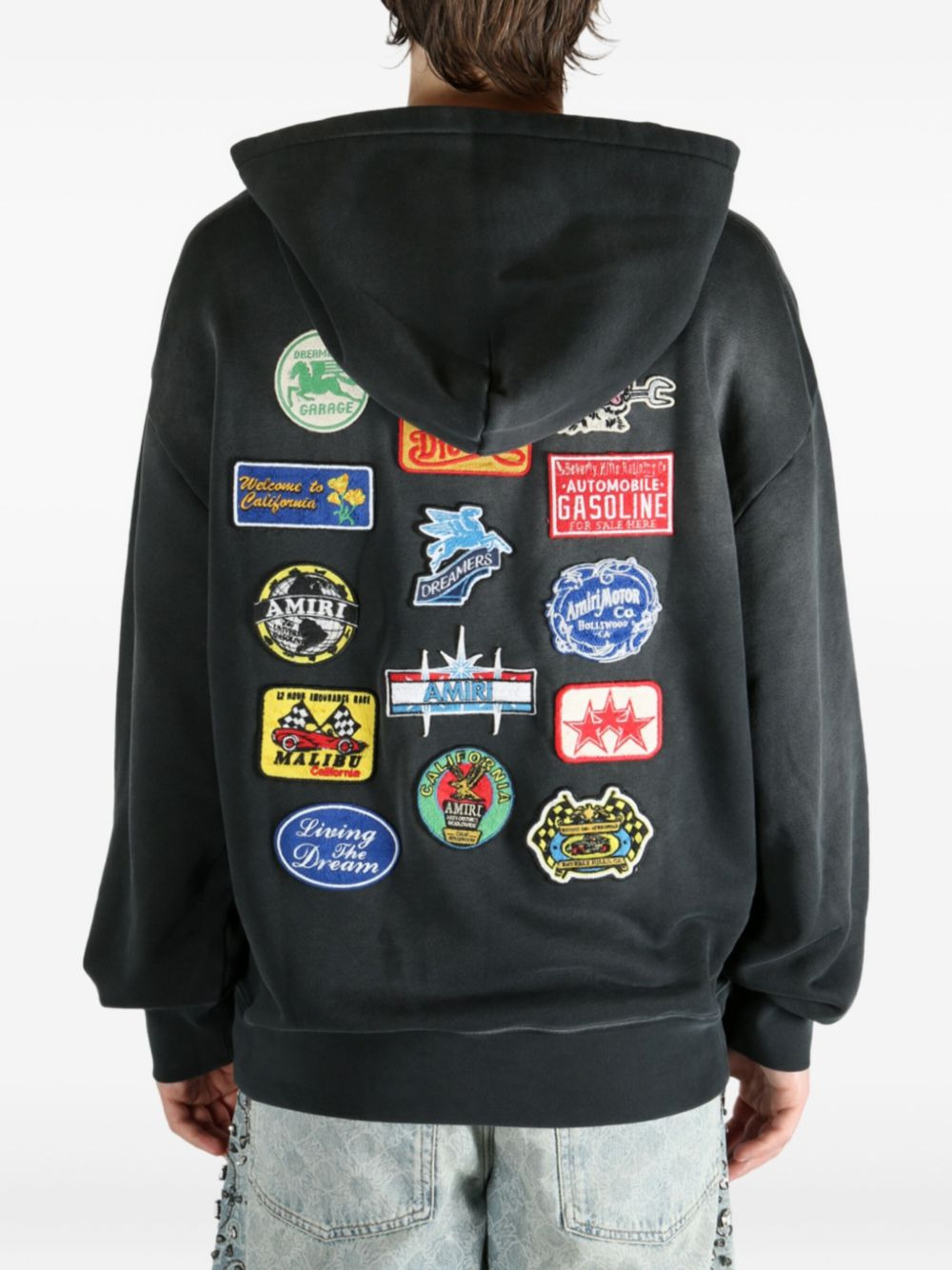 Station Patch cotton hoodie - 5