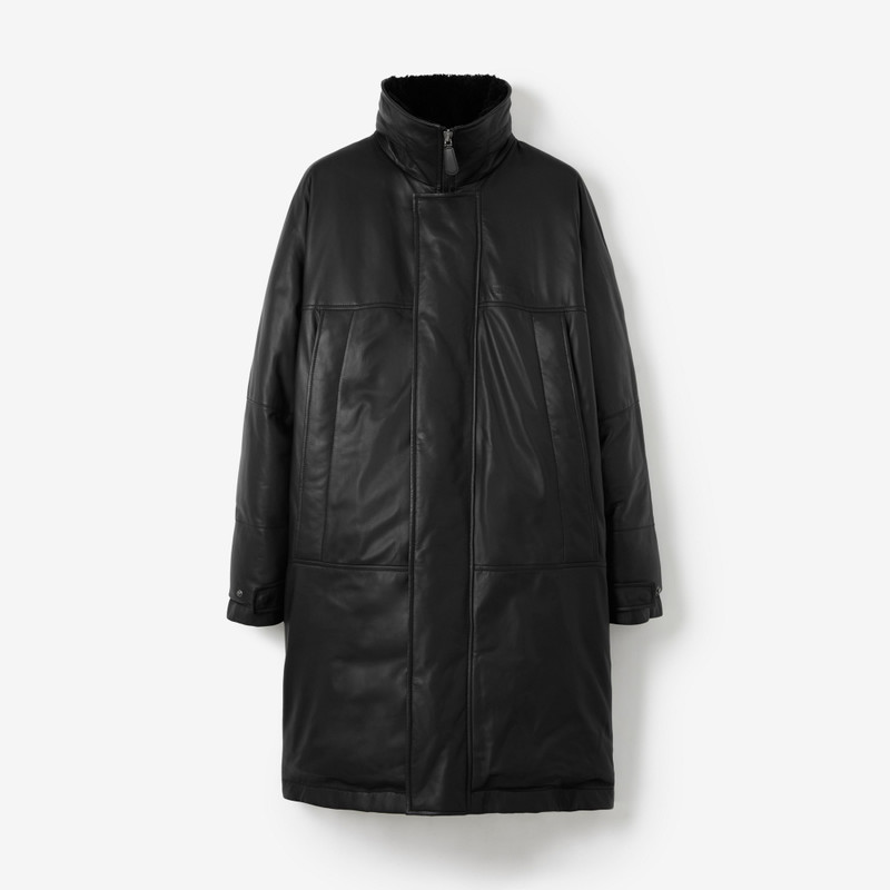 Leather Down-Filled Oversized Parka 1