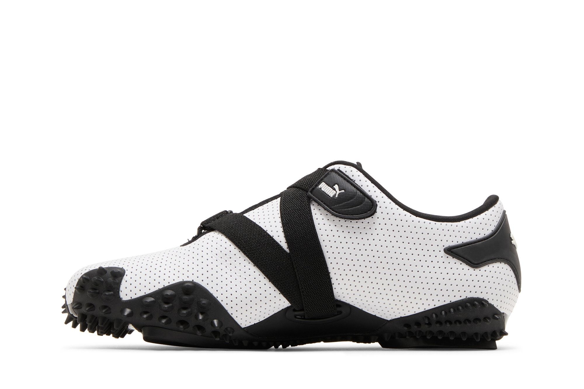 Mostro 'Perforated Leather Pack - White Black' - 3