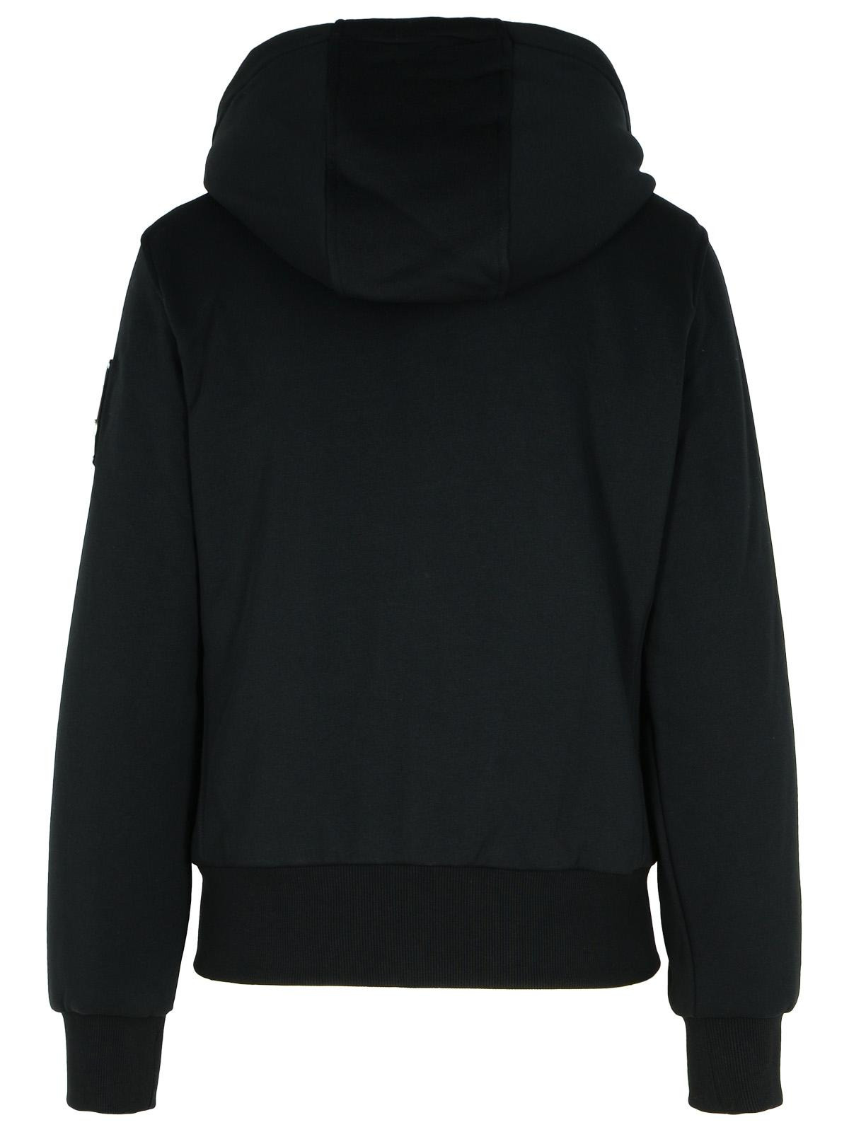 Moose Knuckles 'Classic Bunny' Black Cotton Blend Sweatshirt Women - 3