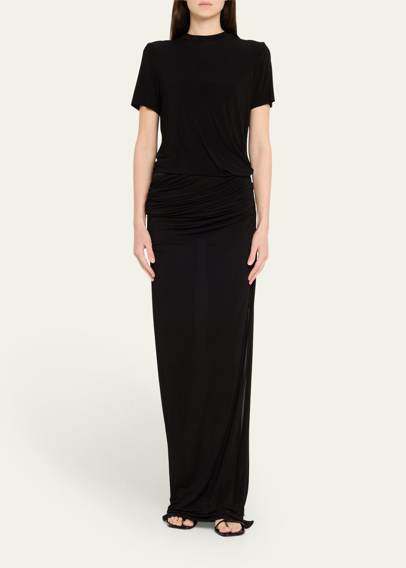 CHRISTOPHER ESBER Coiled Jersey Corseted Tee Gown outlook