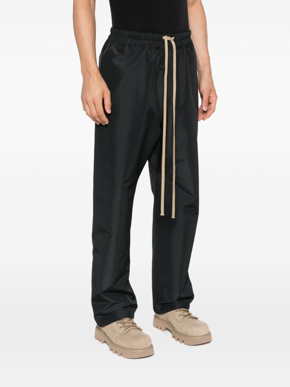 drawstring-cuff trousers - 3