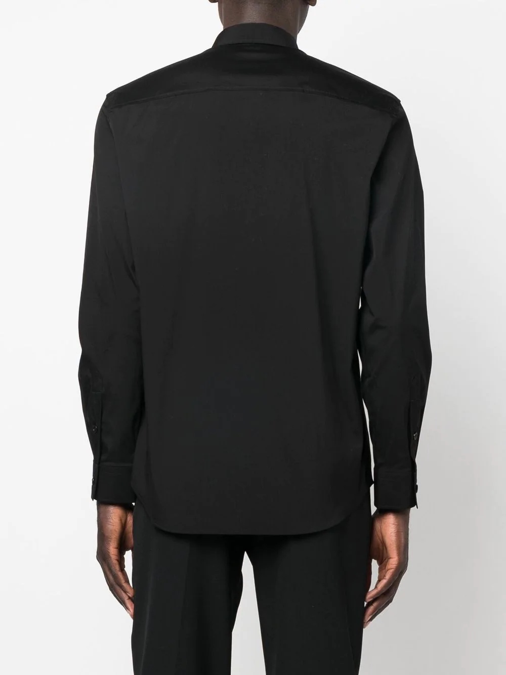 logo-embroidered shirt - 4