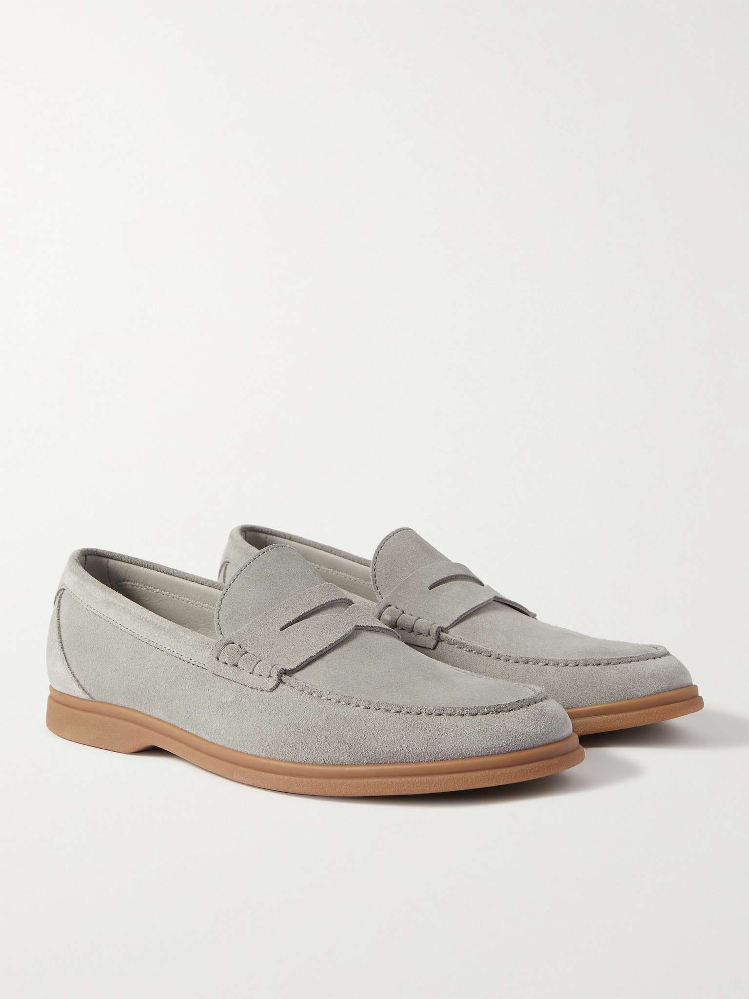 Suede Penny Loafers - 4