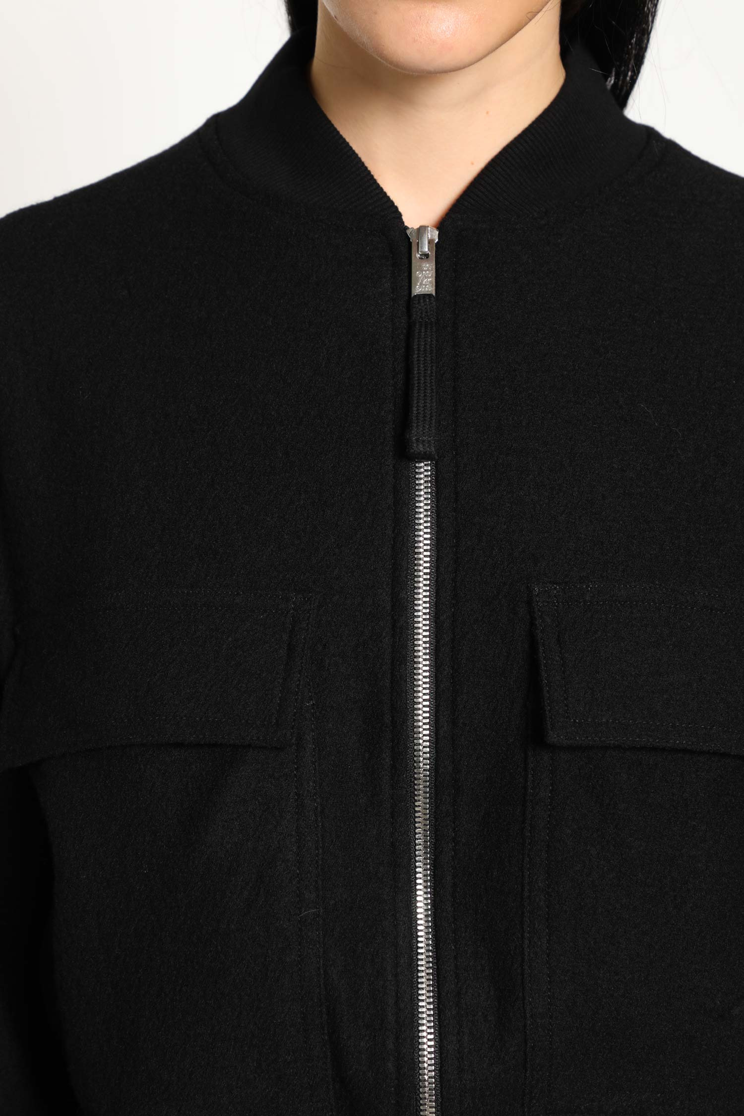 Cropped Wool Felt Bomber - 4