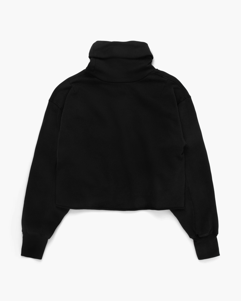 LES TIEN Corey Crop Cowl Neck outlook