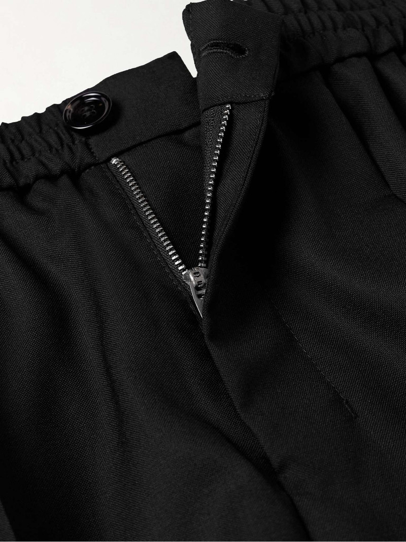 Slim-Fit Cropped Pleated Virgin Wool Trousers 3