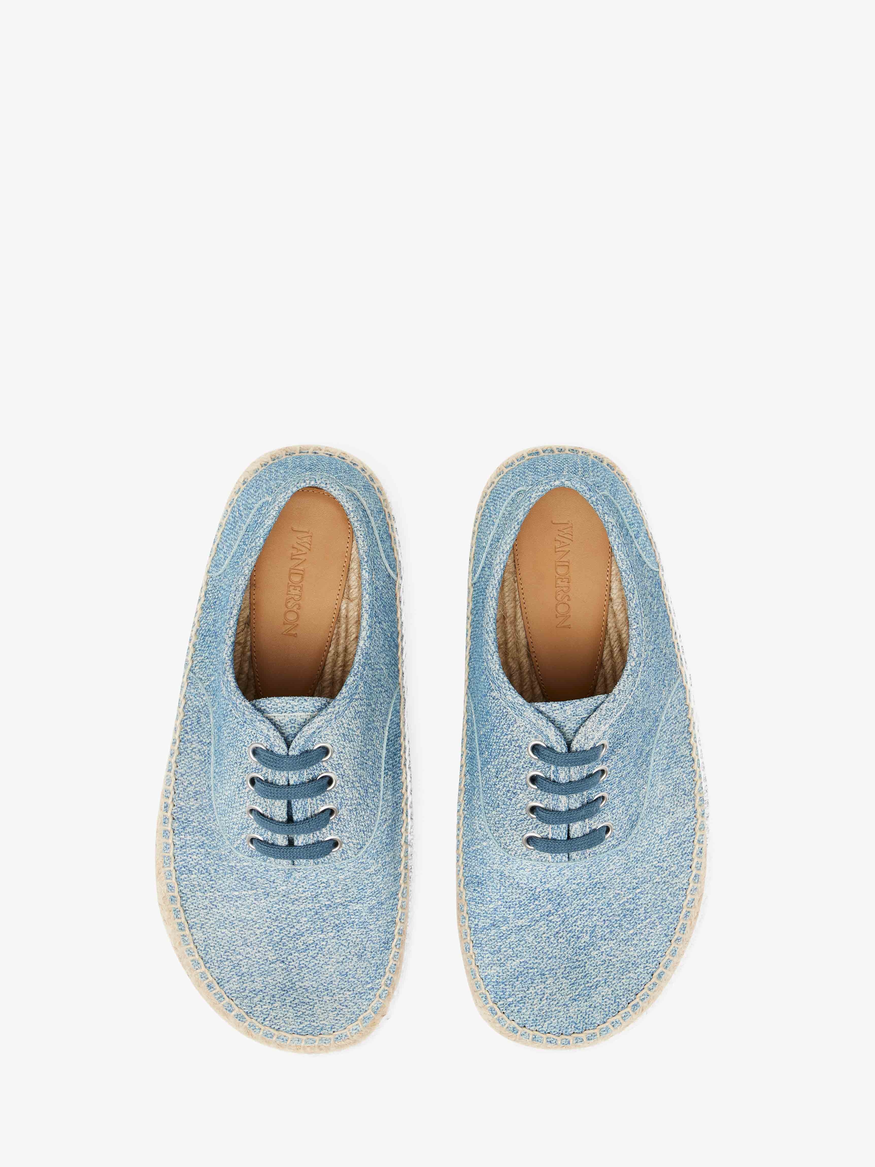 SUEDE LACE-FRONT PLATFORM ESPADRILLES - 4