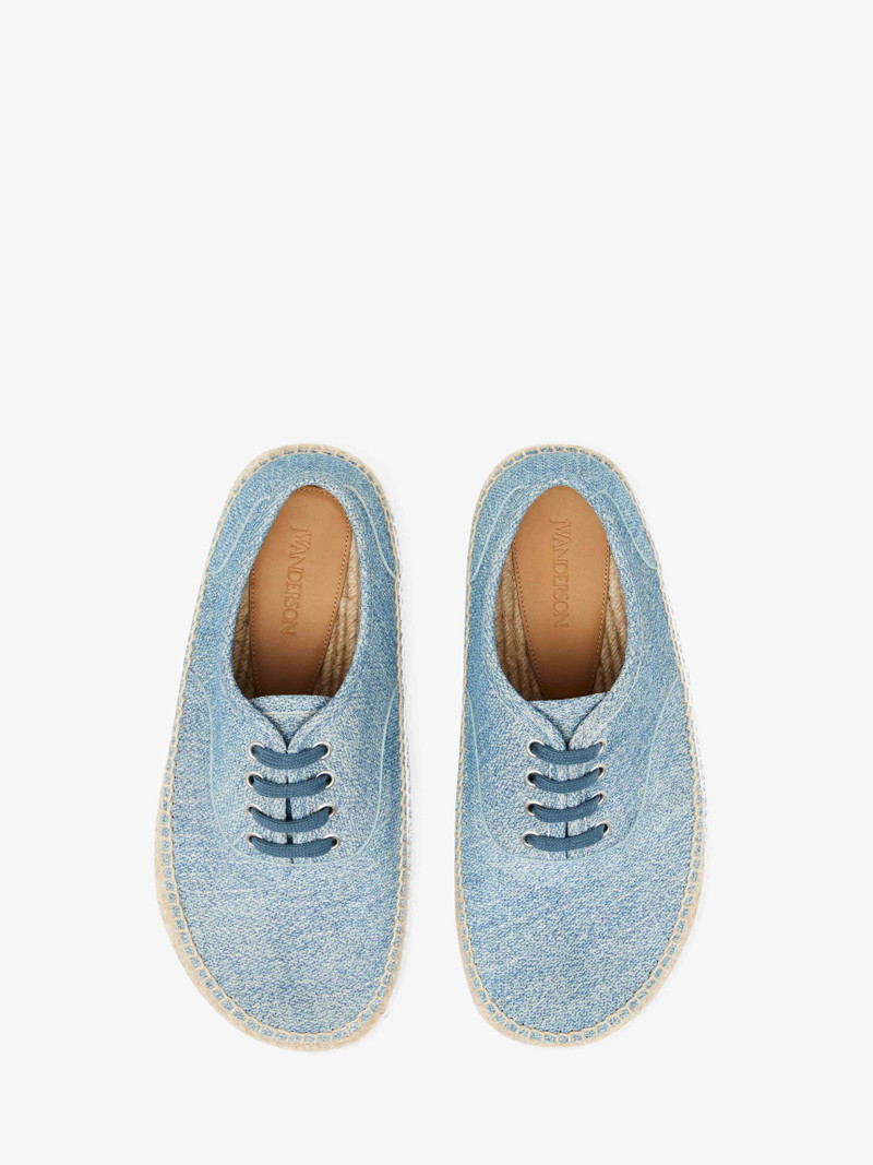 SUEDE LACE-FRONT PLATFORM ESPADRILLES 4