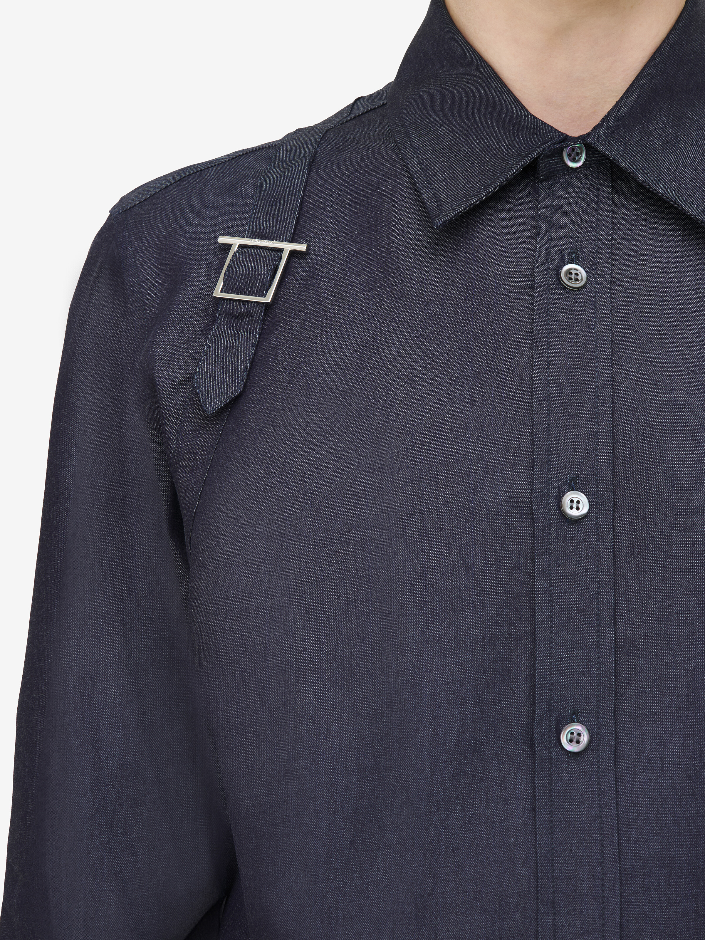 T-Bar Harness Denim Shirt - 6