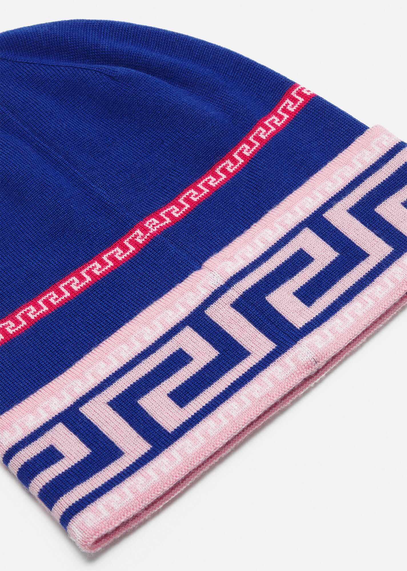 Greca Wool Jacquard Cap - 3