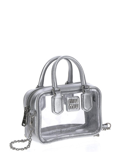 Miu Miu Top Handle Silver Bag outlook