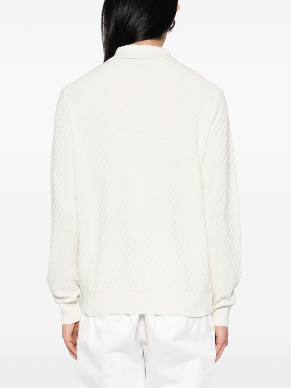 Trama-weave polo shirt - 3
