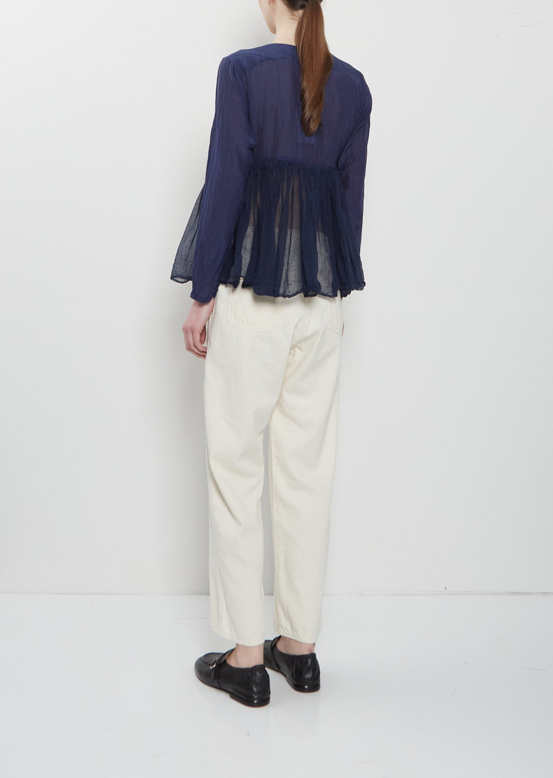 pas de calais Cotton Silk Lawn Wrap Blouse outlook