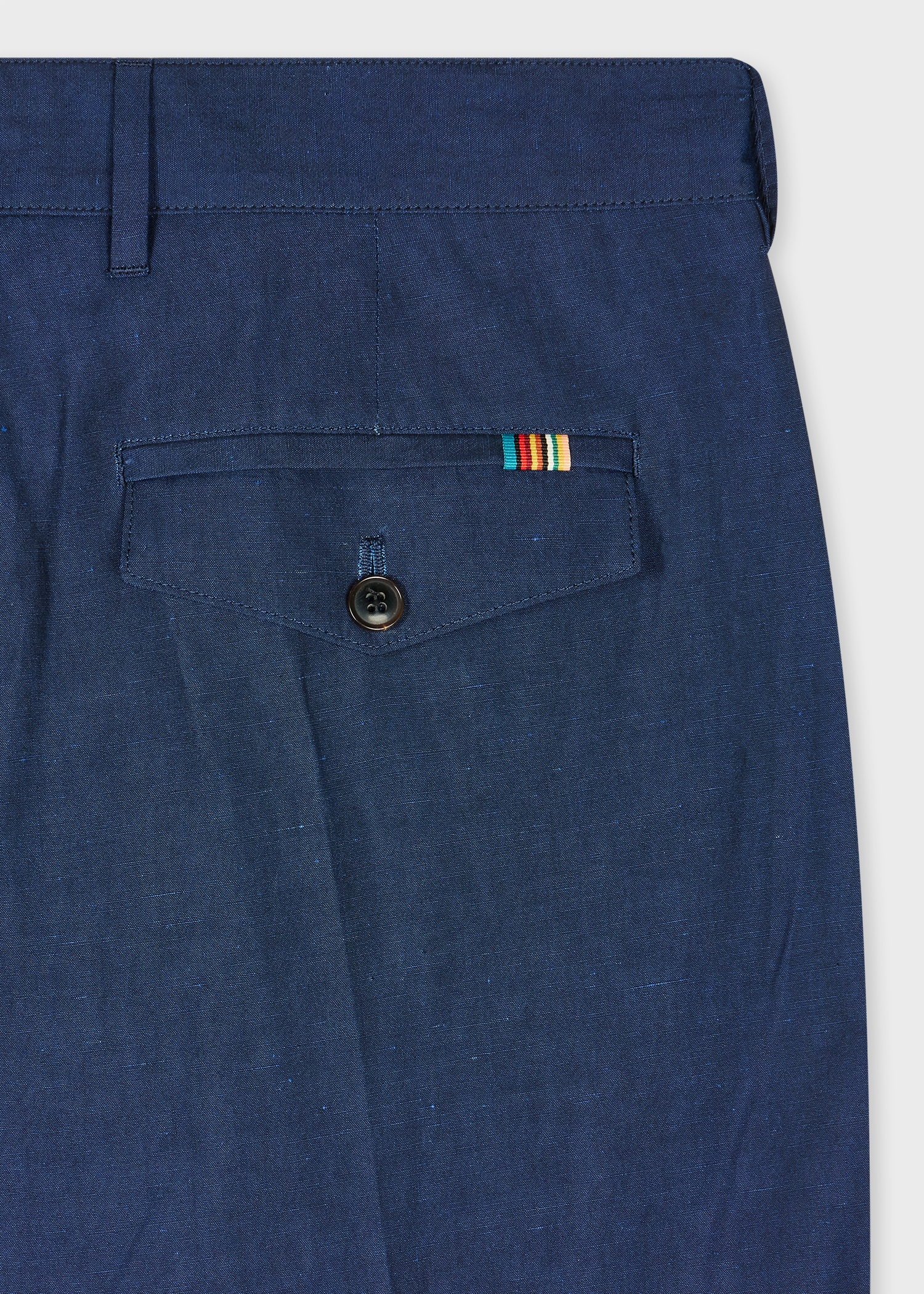 Tapered-Fit Indigo Cotton-Linen Pleated Trousers - 2